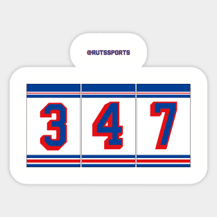 Rep Your Area Code (NYR 347) Sticker